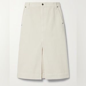 Khaite Charlene Denim MIDI Skirt Size 30